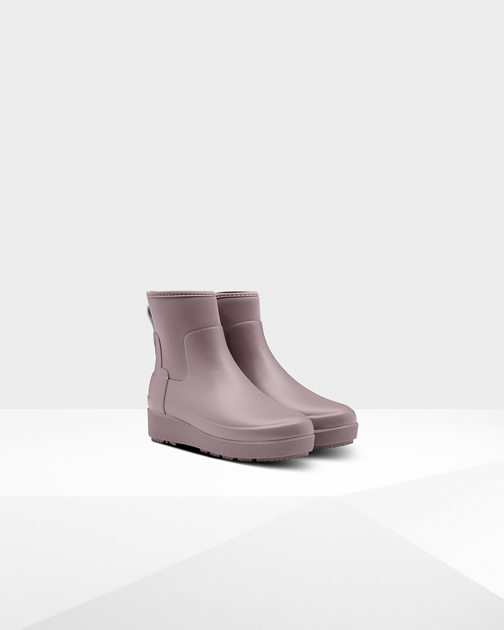 Hunter Mujer Refined Slim Fit Neoprene Chelsea - Botas Creeper Moradas - 142-SCGKEP